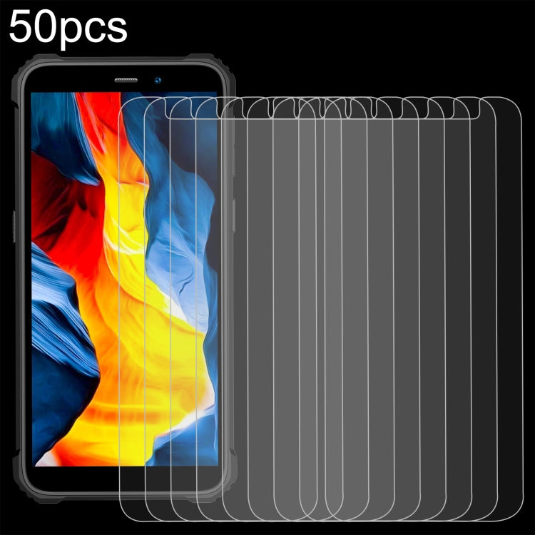 50pcs 3D 0.3mm Fine Hole High Aluminum Tempered Glass Film, For Oukitel WP36 Pro, For Oukitel WP35S, For Oukitel G2