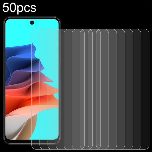 50pcs 0.26mm 9H 2.5D Tempered Glass Film, For Philips S6206, For Philips S6210 Essence 10, For Philips S6210 Essence 20