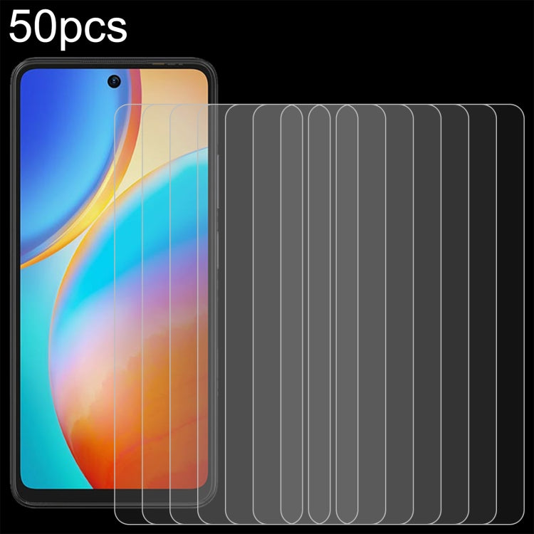 50pcs 0.26mm 9H 2.5D Tempered Glass Film, For Philips S6206, For Philips S6210 Essence 10, For Philips S6210 Essence 20