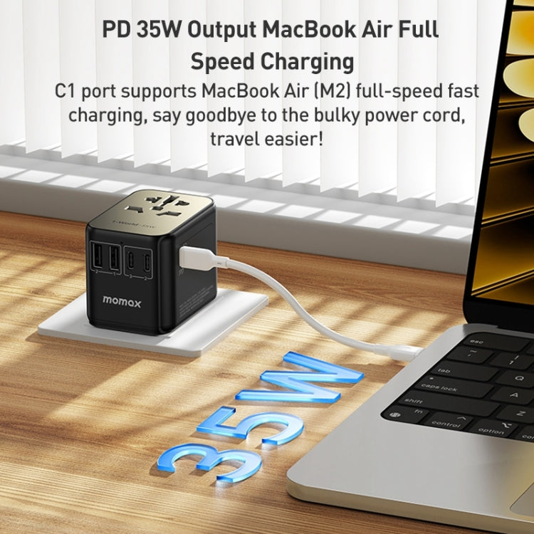 MOMAX 1-World UA9 PD 35W Fast Charger Power Adapter, UA9