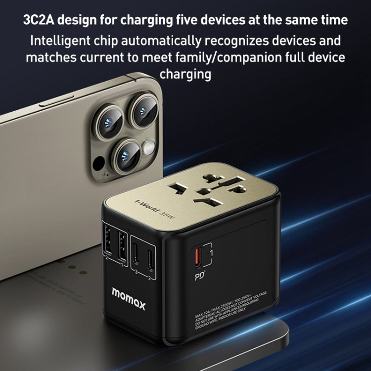 MOMAX 1-World UA9 PD 35W Fast Charger Power Adapter, UA9