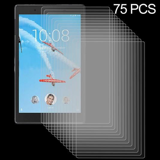 75 PCS for Lenovo TAB4 10 / TB-X304 0 0.3mm 9H Hardness Tempered Glass Screen Film, For X304