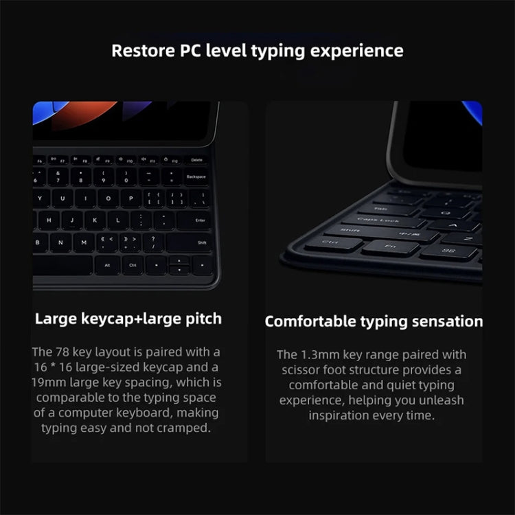 Original For Xiaomi Pad 6S Pro Keyboard Protective Leather Case, For Xiaomi Pad 6S Pro