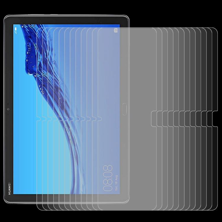 75 PCS 0.26mm 9H Surface Hardness Explosion-proof Tempered Glass Film for Huawei MediaPad M5 lite 10.1, For MediaPad M5 lite