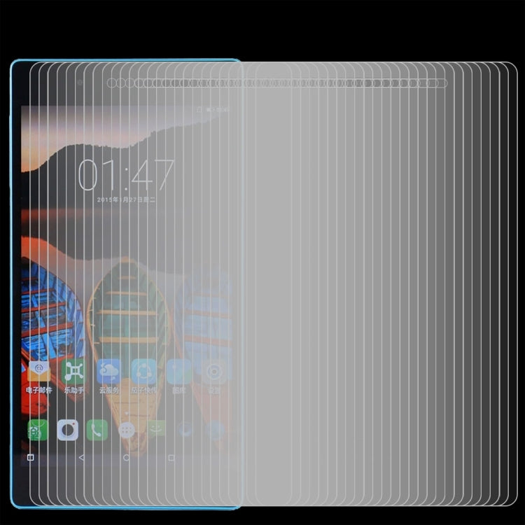 100 PCS for Lenovo Tab3 7 Essential / 710F 0.3mm 9H Surface Hardness Tempered Glass Screen Protector, For 710F