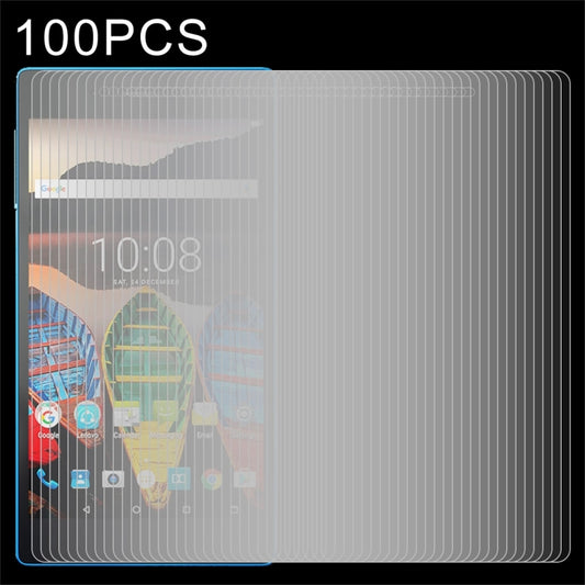 100 PCS for Lenovo Tab3 730M 0.3mm 9H Surface Hardness Tempered Glass Screen Protector, For 730M