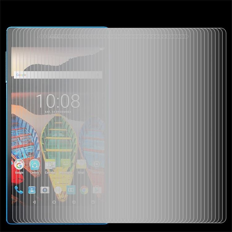 100 PCS for Lenovo Tab3 730M 0.3mm 9H Surface Hardness Tempered Glass Screen Protector, For 730M