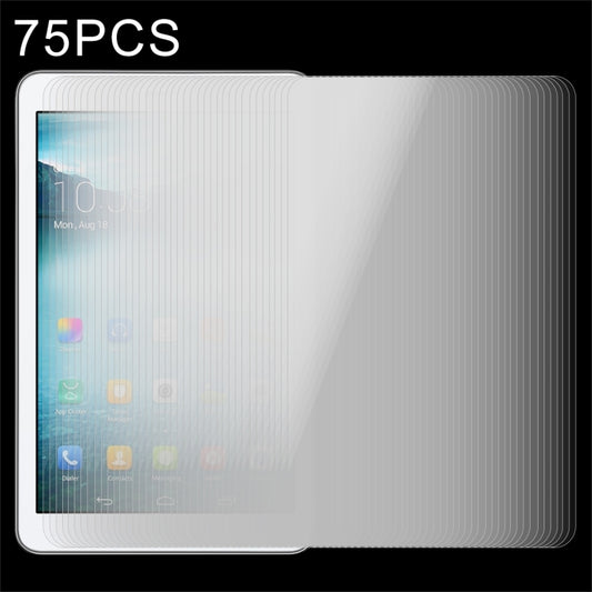 75 PCS 8 inch Universal 0.4mm 9H Surface Hardness Tempered Glass Screen Protector, 75 PCS 8 inch