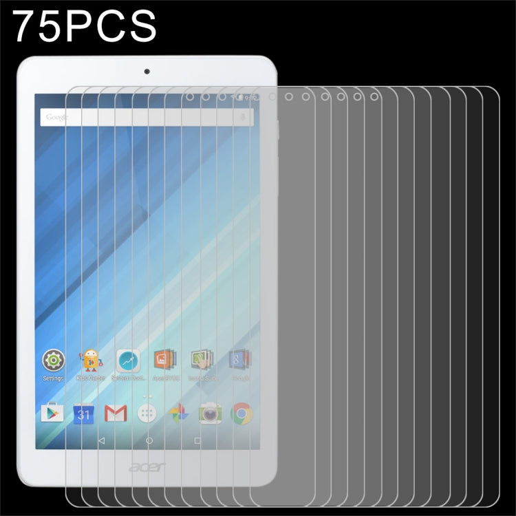 75 PCS 0.3mm 9H Full Screen Tempered Glass Film for Acer Iconia One 8  B1-850, For Iconia One 8 B1-850 (75pcs)