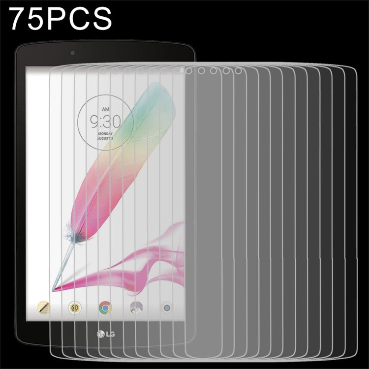 75 PCS 0.3mm 9H Full Screen Tempered Glass Film for LG G PAD F 8.0 / V495, LG G PAD F 8.0 / V495