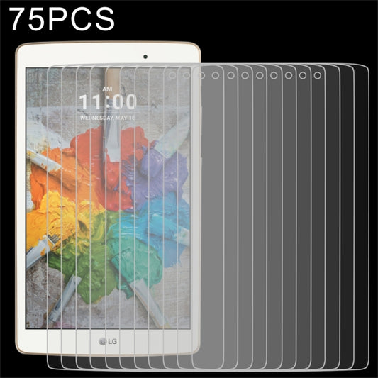 75 PCS 0.3mm 9H Full Screen Tempered Glass Film for LG G Pad X 8.0, LG G Pad X 8.0