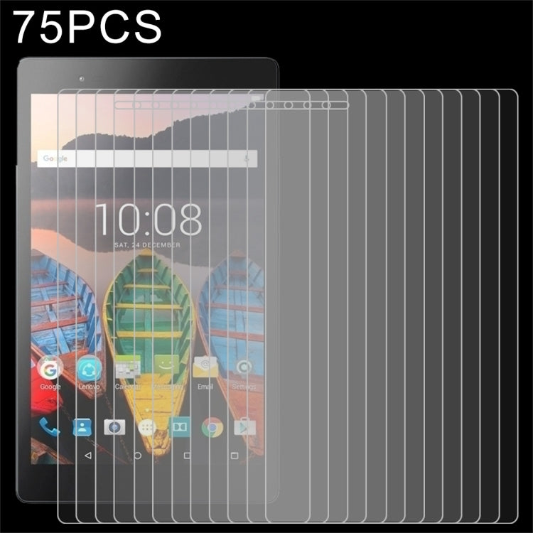 75 PCS 0.3mm 9H Full Screen Tempered Glass Film for Lenovo Tab3 8 Plus / TB-8703, Lenovo Tab3 8 Plus / TB-8703