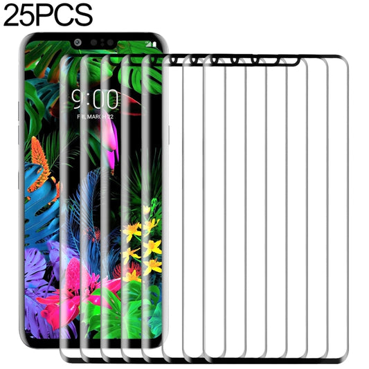 25 PCS 9H 3D Full Screen Tempered Glass Film for LG G8 ThinQ, For LG G8 ThinQ