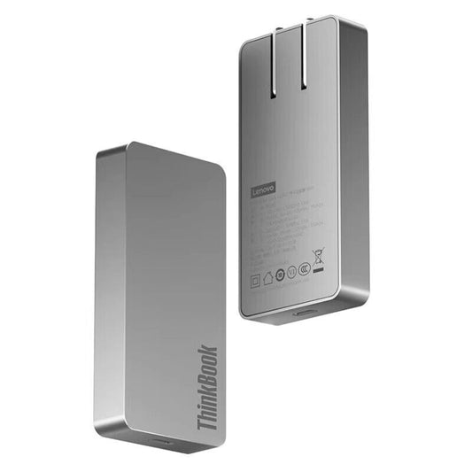 Lenovo ThinkBook Biscuit GaN 65W Power Adapter USB-C/Type-C Fast Charger For Phone Tablet, Biscuit 65W