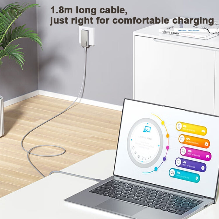 Lenovo ThinkBook Biscuit GaN 65W Power Adapter USB-C/Type-C Fast Charger For Phone Tablet, Biscuit 65W