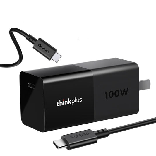 Lenovo Thinkplus 100W GaN Lipstick Power Adapter USB-C/Type-C Fast Charger,CN Plug, 100W GaN Lipstick
