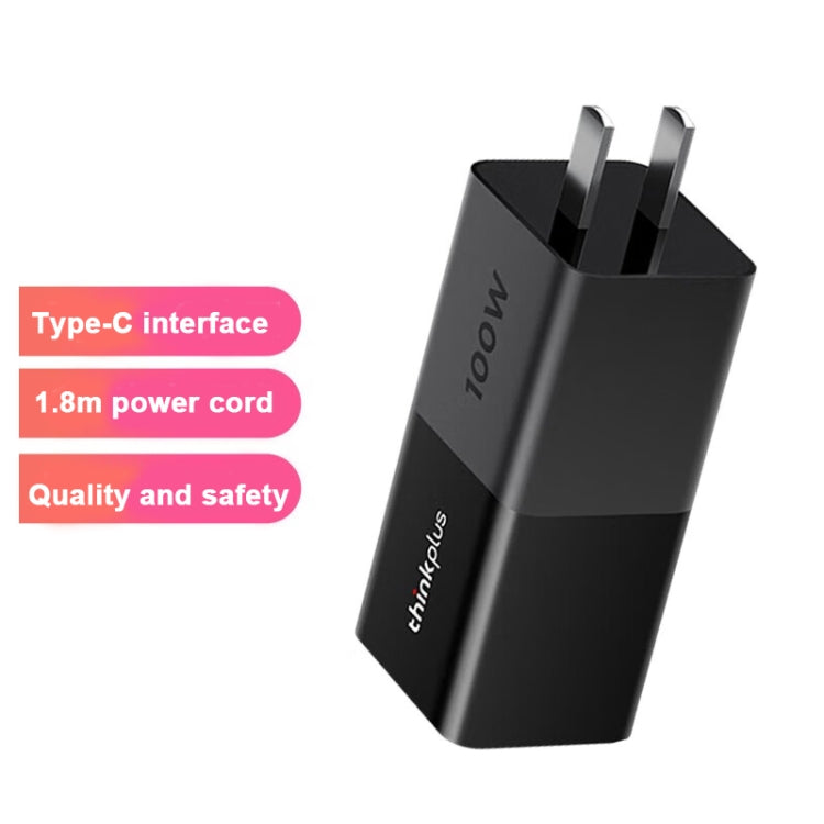 Lenovo Thinkplus 100W GaN Lipstick Power Adapter USB-C/Type-C Fast Charger,CN Plug, 100W GaN Lipstick