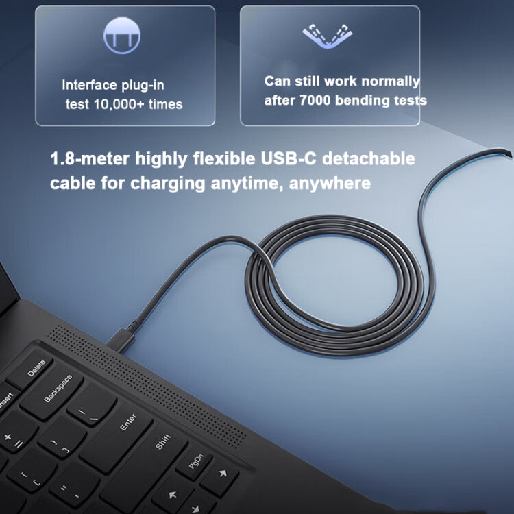 Lenovo Thinkplus 100W GaN Lipstick Power Adapter USB-C/Type-C Fast Charger,CN Plug, 100W GaN Lipstick