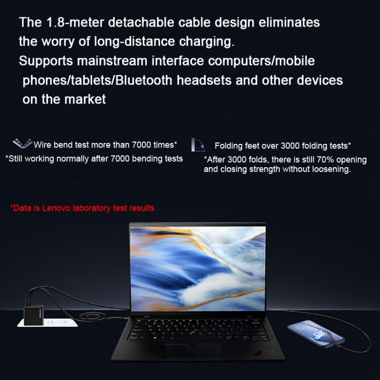 Lenovo Thinkplus 135W GaN Dual USB-C/Type-C Port Power Adapter Fast Charger, 135W Dual Port